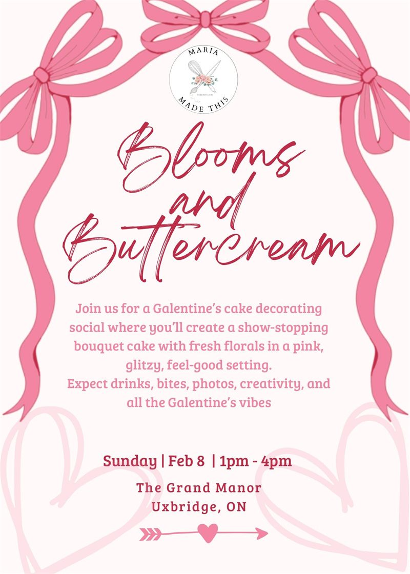 Blooms & Buttercream: A Galentine's Bouquet Cake Workshop
